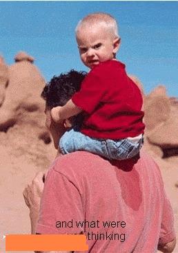 Eh papa g  po encore besoin du toilet tu peux revenir